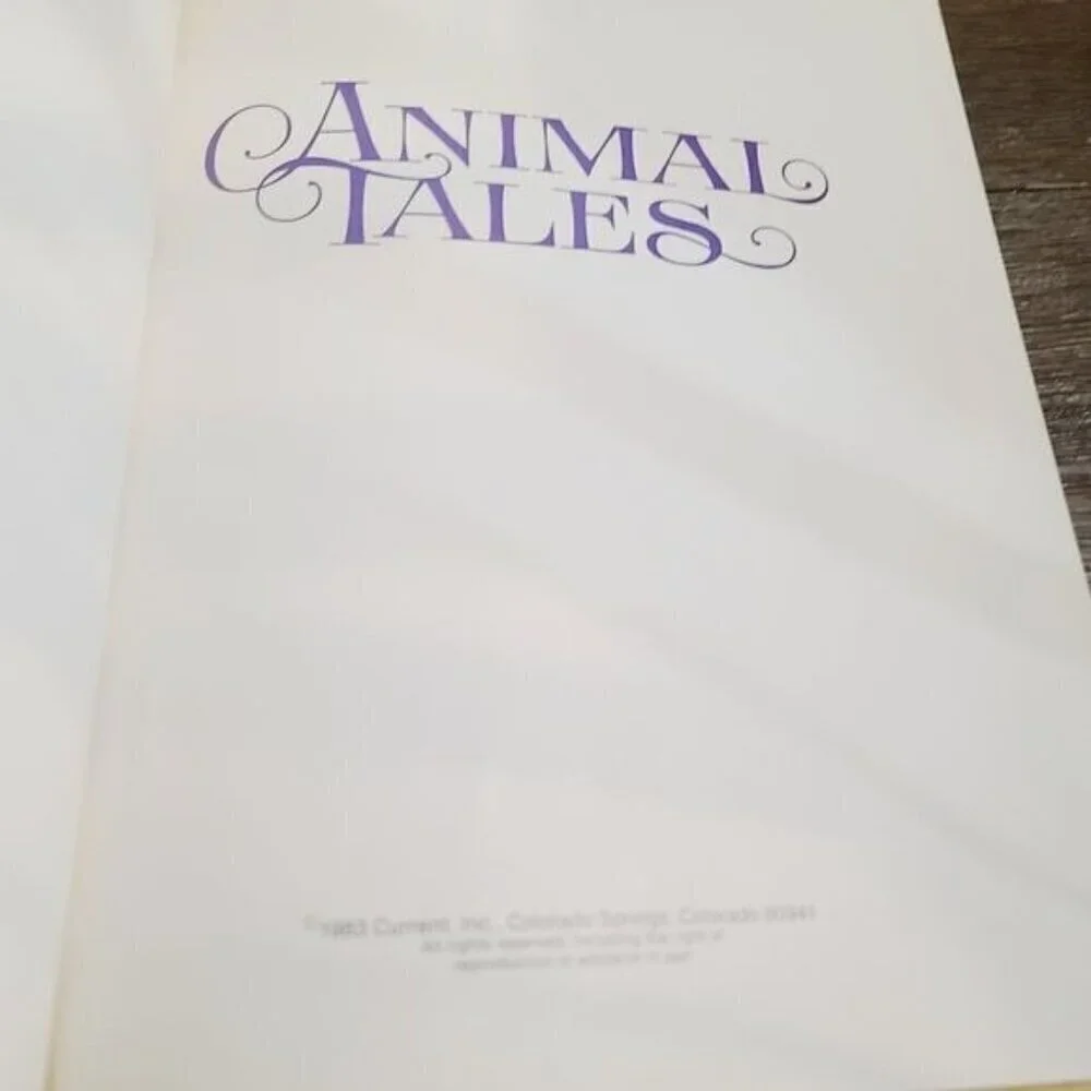Vintage 80s 1983 Animal Tales Children's Picture Book